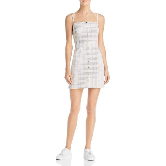 The Fifth Label Violet Check Dress in Sand - Picture 1 of 6